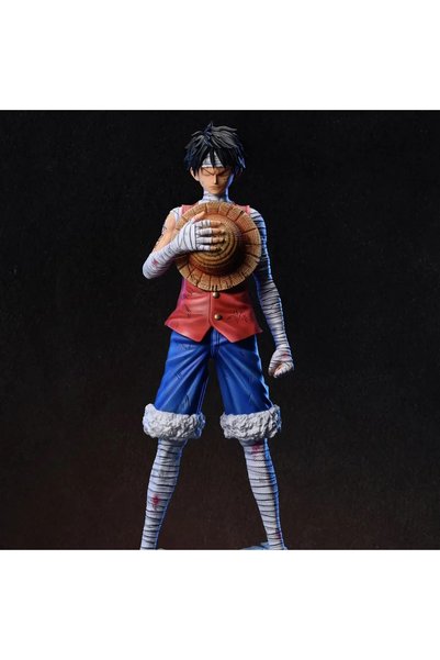 BANDAI مجسم شخصية مونكي دي لوفي من أنمي ون بيس، بطول 30 سم، مع شخصيات رورونوا...