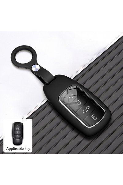 Choice black buckle Silicone Car Key Case Protector Shell for Chery Jaecoo J7...