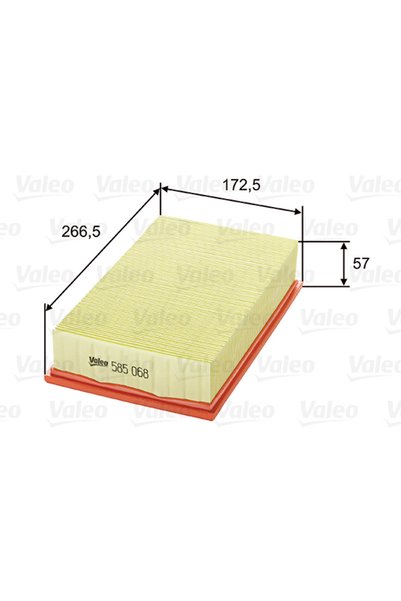 VALEO Въздушен филтър 585068