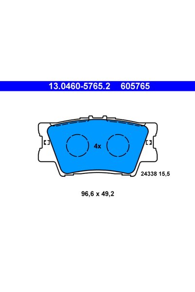 Ate Set placute frana,frana disc 13.0460-5765.2