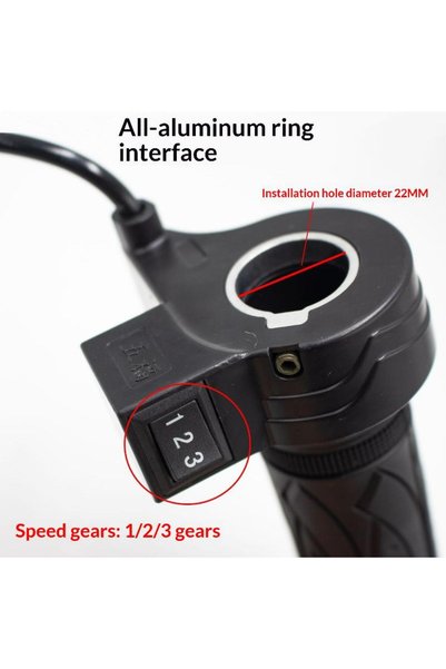 Choice .New.Motorcycle 3-Speed Electric Bike Scooter Speed Control Throttle T...