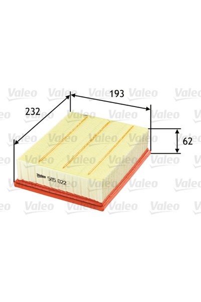 VALEO Air filter 585022