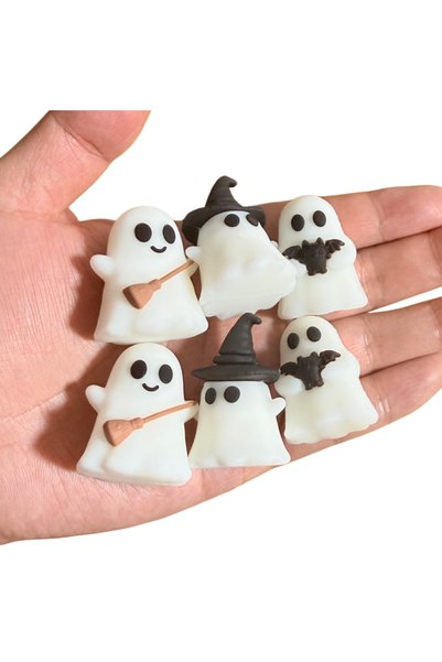 Choice small 6pcs 2026 Halloween Anime Figure Ghost Luminous Mini Ghost Desk ...