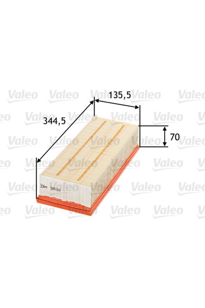 VALEO Въздушен филтър 585001