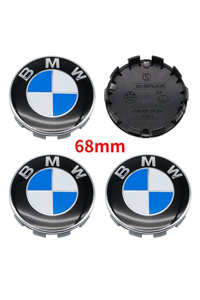 Choice أغطية عجلات 68 ملم، 7 قطع، شعار BMW 45 ملم 56 ملم 68 ملم 74 ملم 82 ملم...