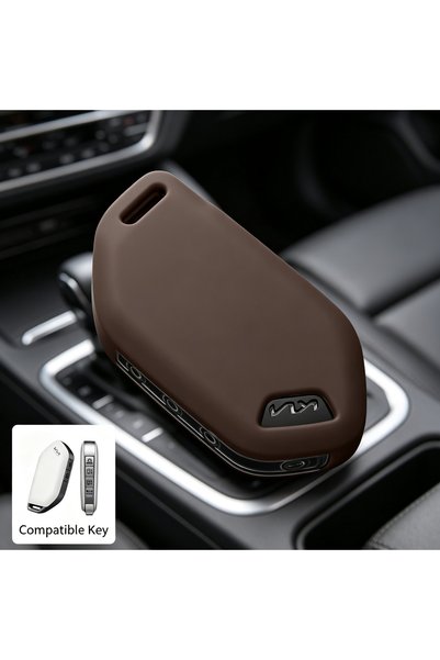 Choice brown 1pc Silky Soft Key Case For Kia K3 EV5 Sorento Perriki Ev9 EV6 G...