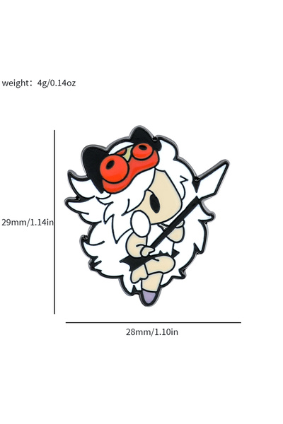 BANDAI Metal Pins Kawaii Anime Enamel Lapel Pins, Cute Q-version Character Br...