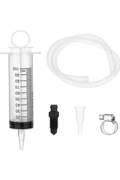 Choice A set 100ML Motorcycle Hydraulic Brake Bleed Kit Syringe With 50cm Hos...