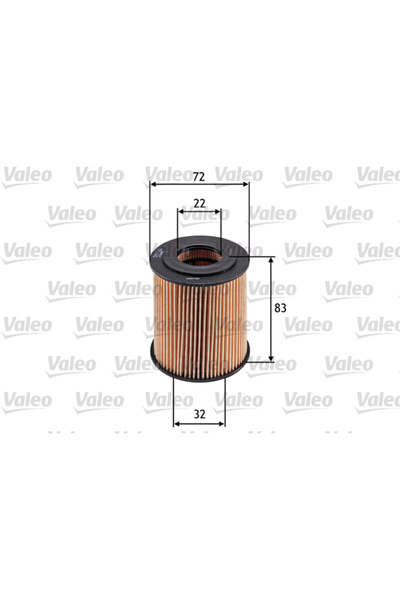 VALEO Маслен филтър 586542