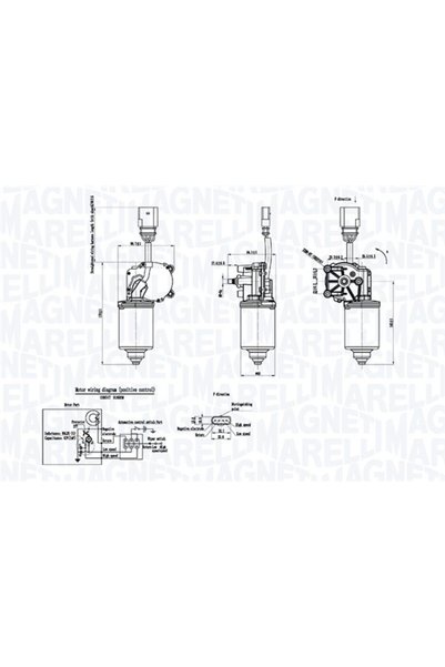 MAGNETI MARELLI Motor stergator 064053012010