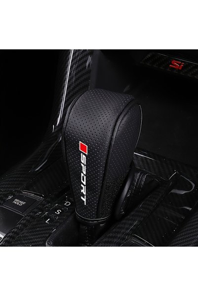 Choice Sport Black Artificial Leather Gear Shift Knob and Gear Shift Stick - ...