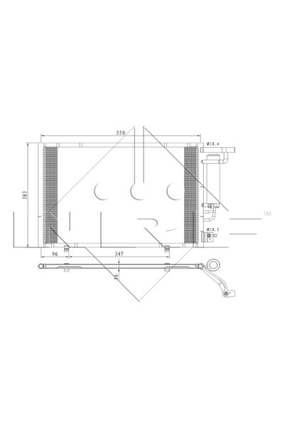 NRF Condensator, climatizare 350396