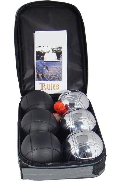 Generic 6Pcs 0.28In*1.58Lb French Boules Set with Carry Bag for Lawn Beach Games