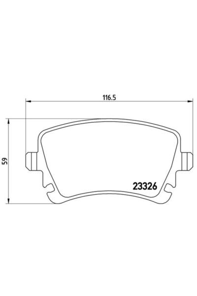 Brembo Σετ τακακιών φρένων, δισκόφρενο P 85 083