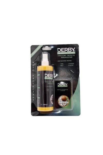 Derby Λάδι σιλικόνης με άρωμα καρύδας 300ml + σφουγγάρι DBUS116