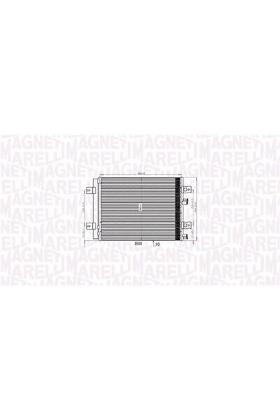 MAGNETI MARELLI Συμπυκνωτής, κλιματισμός 350203765000