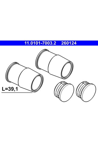 Ate Set bucsi de ghidaj, etrier frana 11.0101-7003.2