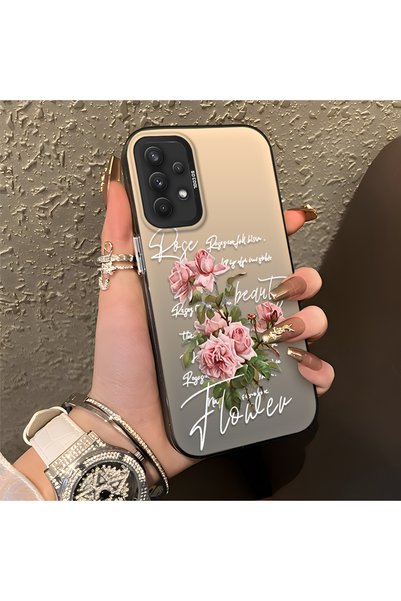 CHICASELUX Samsung Galaxy A32 4g Compatible Case with Rose and Lettering Desi...