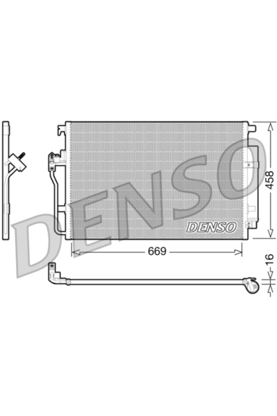 DENSO Συμπυκνωτής, κλιματισμός DCN17056