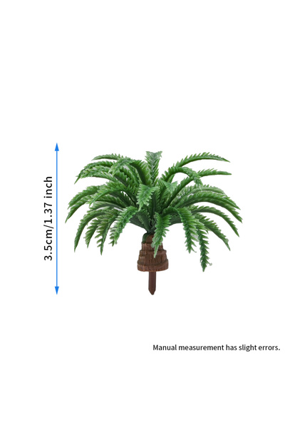Choice 3.5cm 5Pcs Height 2-5CM Mini Short Coconut Palm Tree For Micro Landsca...