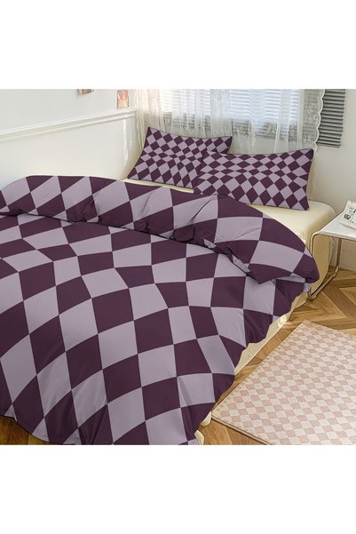 Generic Soft Boho Brushed 3Pcs Bed Set, Bohemian Decor Pattern Print Duvet Cover