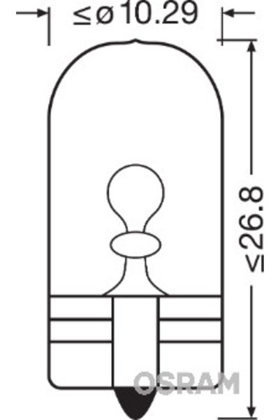 Osram Bec, semnalizator 2845, set 10 buc.
