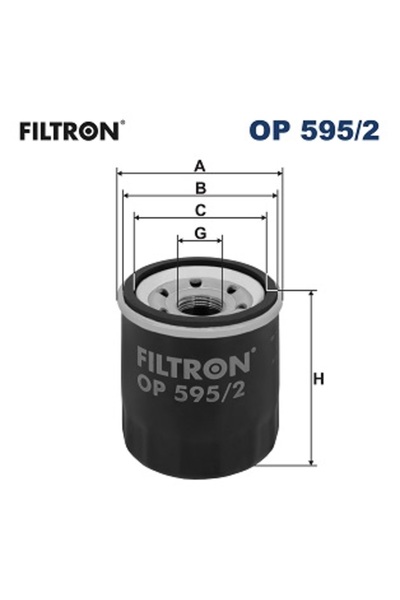 Filtron Oil filter OP 595/2