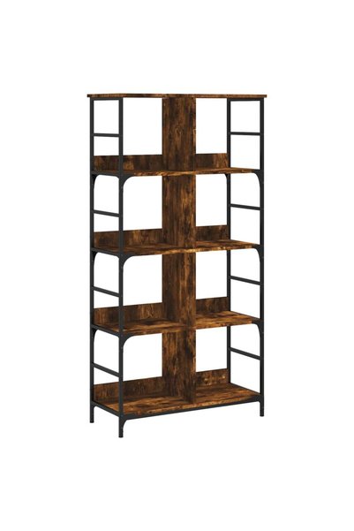 vidaxl Bibliotecă, stejar fumuriu, 78,5x33x153 cm, lemn prelucrat