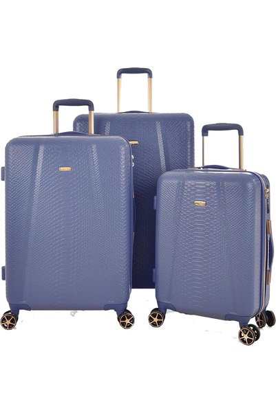 Generic Luggage set 3 pcs elegant travel bags, 28/24/20 inch, Denim Blue