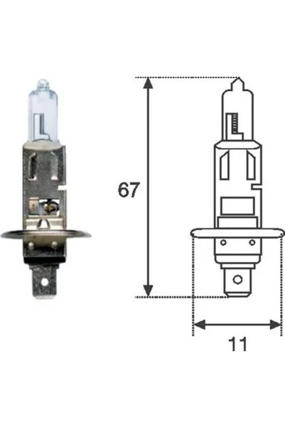 MAGNETI MARELLI Bec H1 12V 55W P14,5s 002551100000