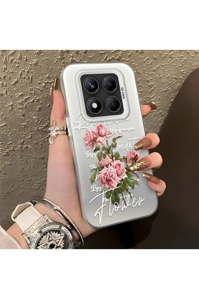 CHICASELUX Redmi Note 14 Pro 4G/5G Compatible Case with Rose and Lettering De...