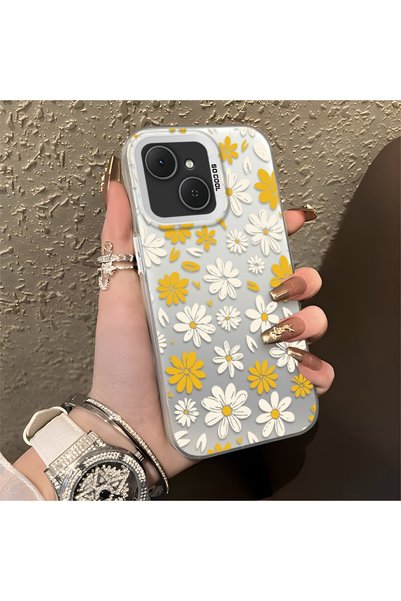 CHICASELUX Tecno Spark 40C Compatible Spring Daisy Printed Case, Durable, Cute.