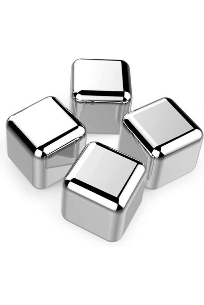 Generic مكعبات ثلج مبتكرة من الفولاذ المقاوم للصدأ، قابلة لإعادة الاستخدام، م...