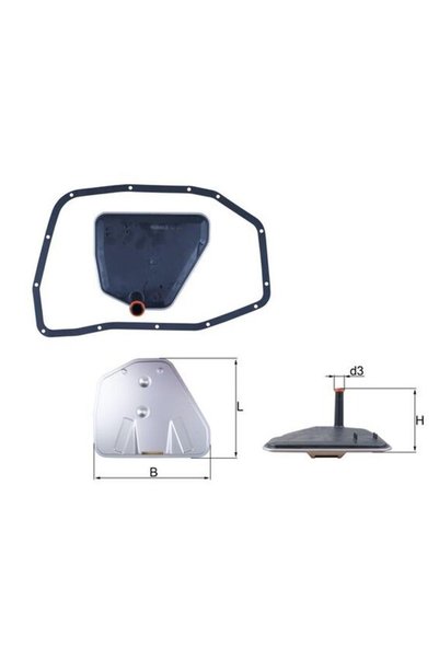 MAHLE Υδραυλικό φίλτρο, αυτόματο κιβώτιο ταχυτήτων HX 233D