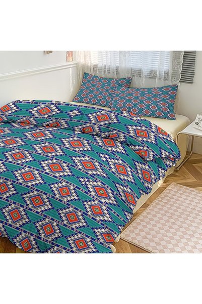 Generic Household Boho Decor Bedding Set 3Pcs, Soft Brushed Art Print Duvet C...