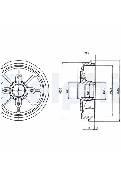 DELPHİ Tambur frana BF484