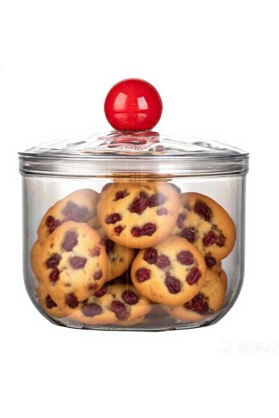 Generic 30oz Plastic Cookie Jar, with Airtight Lid, for Food Storage, Perfect...