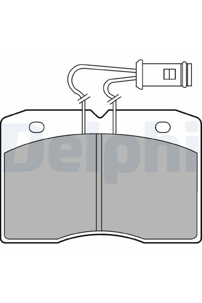 DELPHİ Σετ τακακιών φρένων, δισκόφρενο LP580