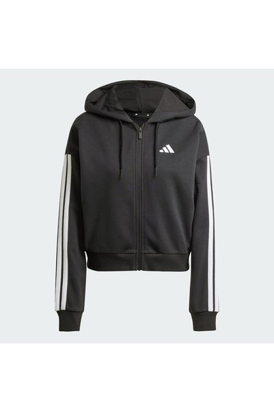 adidas Essentials 3-Stripes French Terry Full-Zip Hoodie