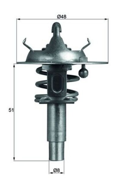 MAHLE Θερμοστάτης, ψυκτικό TX 106 90D