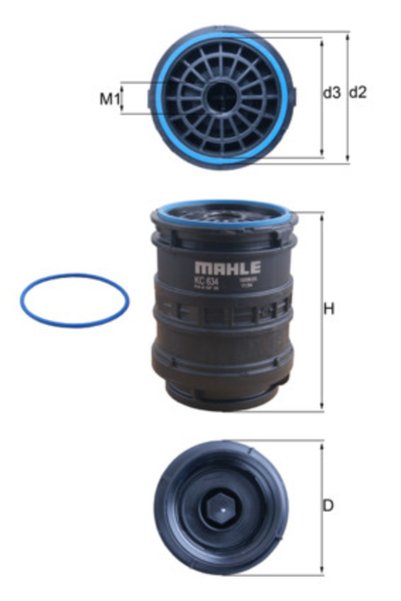 MAHLE Φίλτρο καυσίμου KC 634D