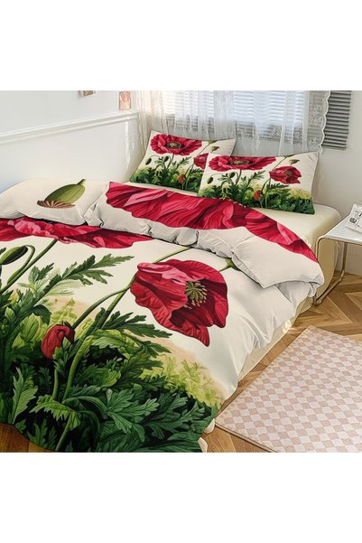 Generic Cozy Boho Color Art Brushed 3Pcs Duvet Cover Set, Colorfast Washable ...