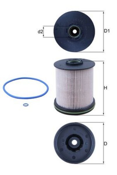 MAHLE Φίλτρο καυσίμου KX 491/1D