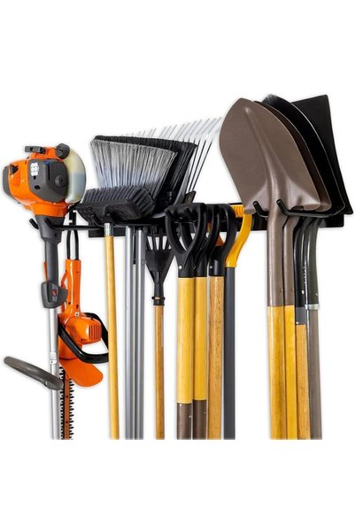 Generic Garage Clamping Garden Tool Rack, Wall Mount Heavy Duty Garage Storag...