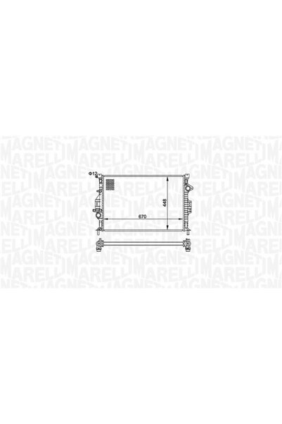 MAGNETI MARELLI Radiator, racire motor 350213158700