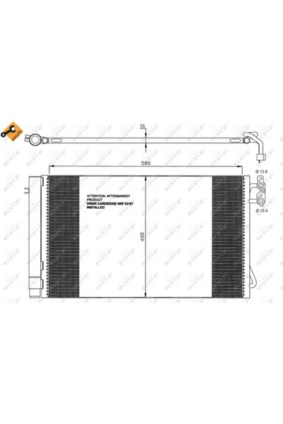 NRF Condensator, climatizare 35743