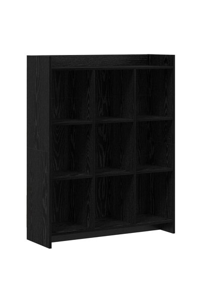 vidaxl Bibliotecă Stejar Negru 87,5 x 30 x 111 cm Lemn prelucrat
