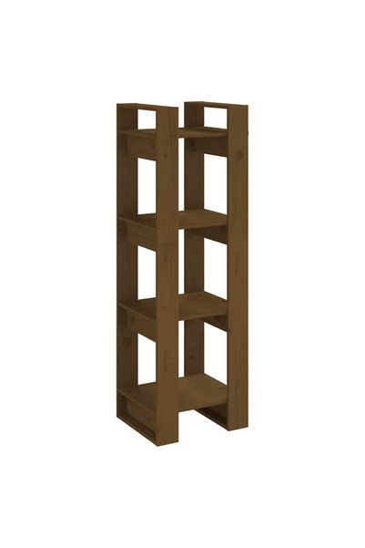 vidaxl Bibliotecă/Separator cameră maro miere 41x35x125 cm lemn masiv