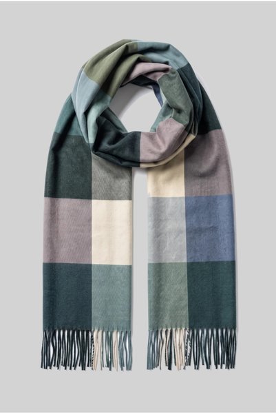 Generic Brand Πασμίνα Multicolor με Κρόσσια