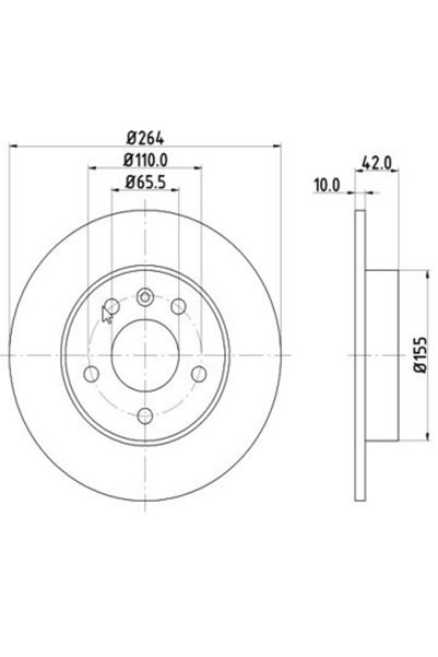 MTR Disc frana 12108528, set 2 buc.